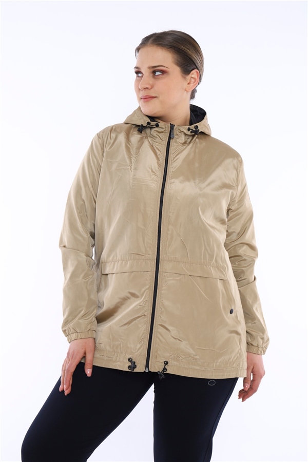 Large-Wattal Body-Material-Yagmurluk-Ruzgarlık-Capsonlu-Thing Coat-Jacket