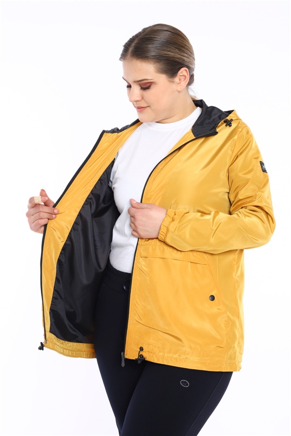 Large-Wattal Body-Material-Yagmurluk-Ruzgarlık-Capsonlu-Thing Coat-Jacket